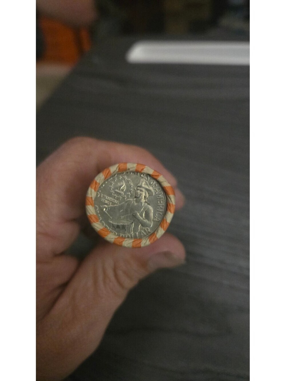 Roll of $10 U.S. Bicentennial Quarters Coins